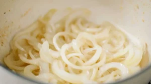 cook the onion and garlic